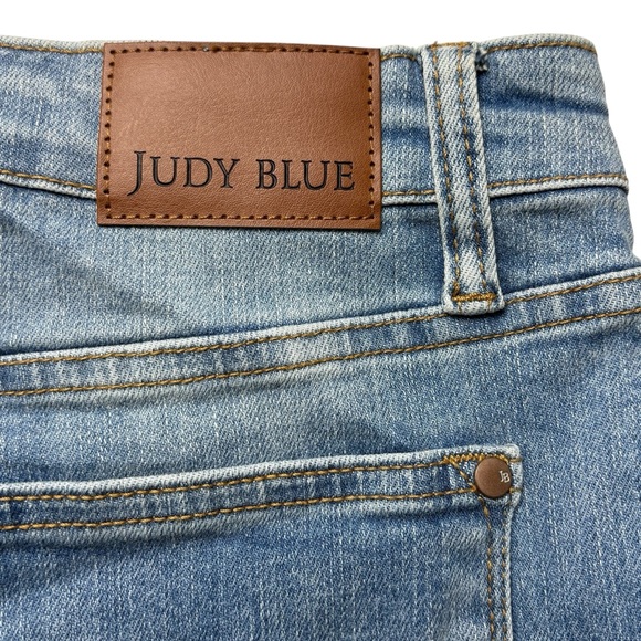 Judy Blue Jeans 7/28 High Waist Patch Pocket & Destroy Boyfriend Denim 88825 - Picture 8 of 16